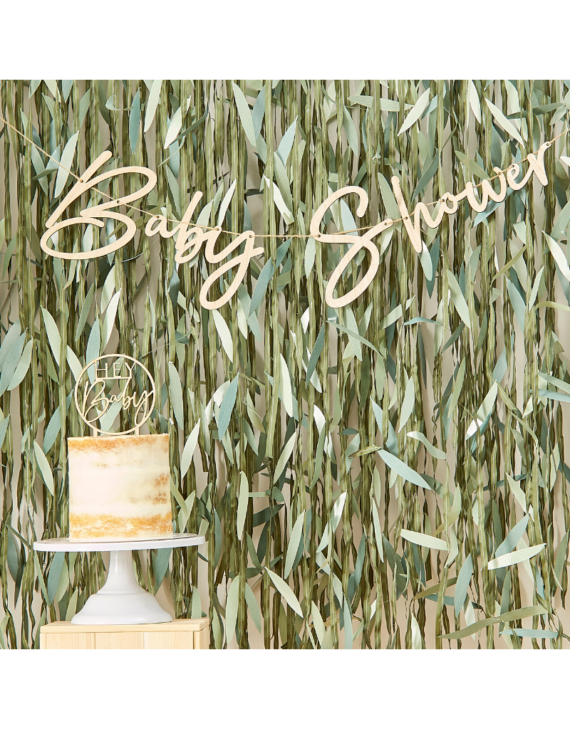 Baby shower houten slinger