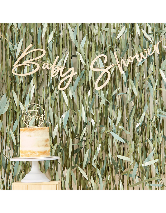 Baby shower houten slinger